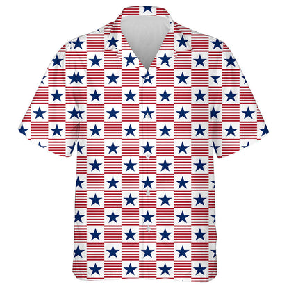 Patrún Seiceála Lánléargais Tírghrá le Stripes Agus Réaltaí Léine Haváís, Bronntanas Léine Haváís, Bronntanas Nollag