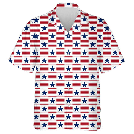 Patrún Seiceála Lánléargais Tírghrá le Stripes Agus Réaltaí Léine Haváís, Bronntanas Léine Haváís, Bronntanas Nollag