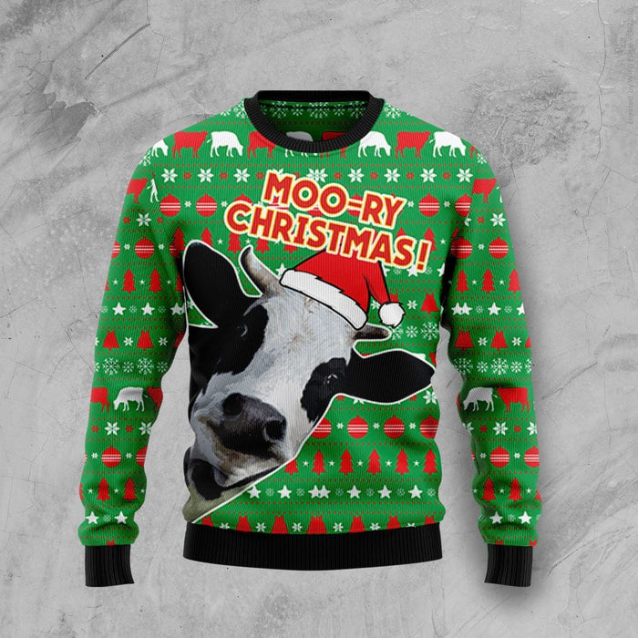 Cute Cow Moory Christmas Ugly Christmas Sweater, Christmas Gift, Gift Christmas 2024