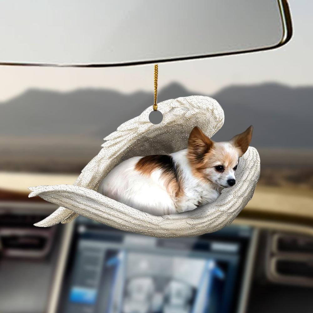 Papillon sleeping angel Papillon lovers dog lover ornament cus, Christmas Decoration
