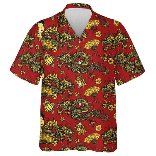 Dragons Órga Agus Bean Faisin hinese Léine Haváís, Bronntanas Léine Haváí, Bronntanas Nollag