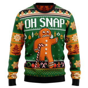 Oh Snap Gingerbread Ugly Christmas Sweater,Christmas Ugly Sweater,Christmas Gift,Gift Christmas 2024