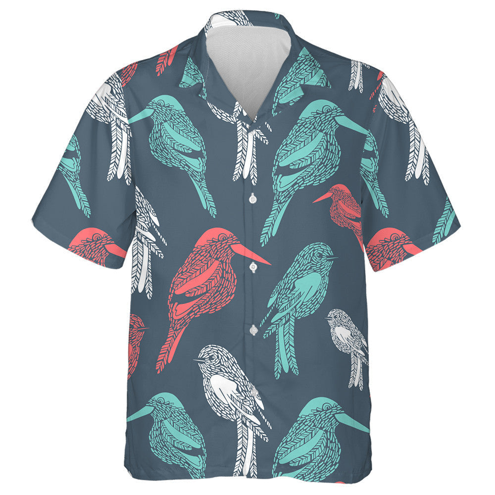 Miontas Dearg agus Éan Bán ar Chúlra Gorm Léine Haváís, Bronntanas Léine Haváíais, Bronntanas Nollag