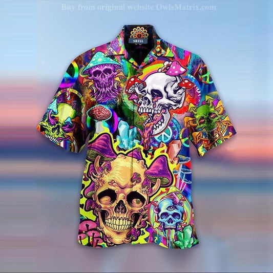 Stíl Mhaireachtála Skull - Léine Haváís, Bronntanas Léine Haváíais, Bronntanas Nollag