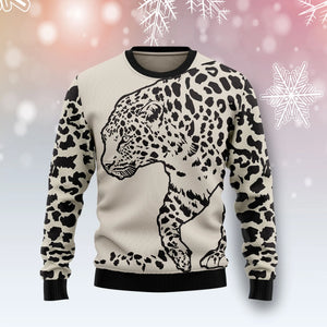 Leopard Pattern Ugly Christmas Sweater,Christmas Ugly Sweater,Christmas Gift,Gift Christmas 2024