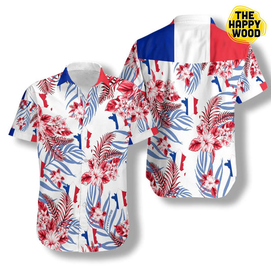 France Hawaiian Hawaii Shirt, Hawaiian Shirt Gift, Christmas Gift