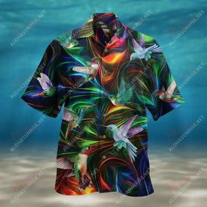 Amazing Hummingbird Unisex Short Sleeve Shirt Summer Hawaiian T Shirts Vintage Hawaiian Shirts Hawaiian Shirts For Men, Hawaiian Shirt Christmas Gift