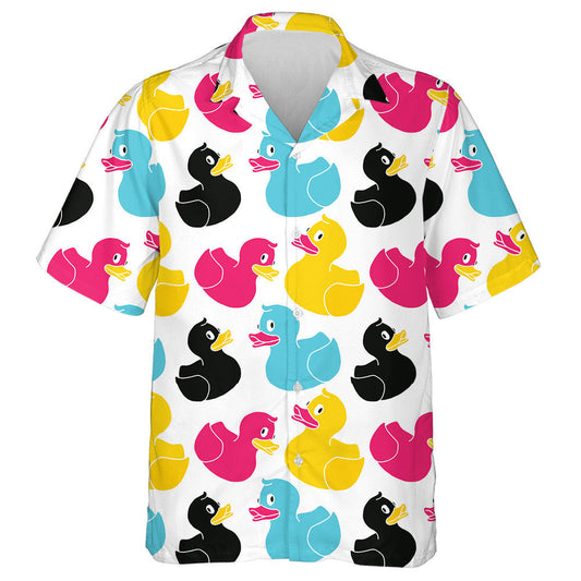 Bréagáin Lacha Gleoite Lámh Tarraingthe I gCúlra Bán Léine Haváís, Bronntanas Léine Haváíais, Bronntanas Nollag