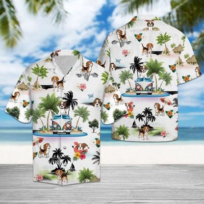 Beagle Vacation Hawaiian Shirt Summer,Hawaiian Shirt Gift, Christmas Gift