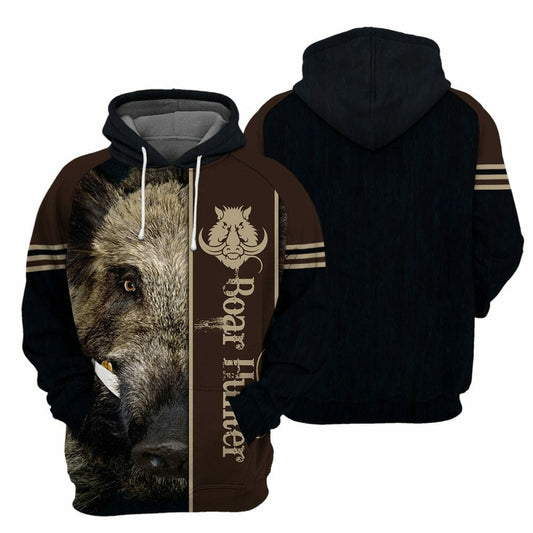 Boar Hunting - 3D All Over Printed Shirt Tshirt Hoodie Apparel