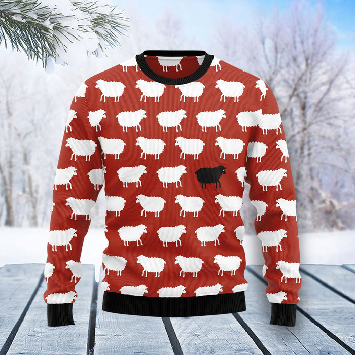 Sheep Black And White Ugly Christmas Sweater, Christmas Ugly Sweater,Christmas Gift,Gift Christmas 2022