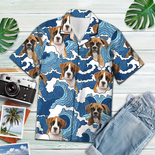 Boxer Wave - Hawaiian Shirt,Hawaiian Shirt Gift, Christmas Gift