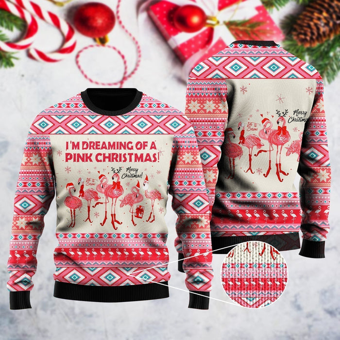 I'm Dreaming Of A Pink Christmas Flamingo Ugly Christmas Sweater,Christmas Ugly Sweater,Christmas Gift,Gift Christmas 2022