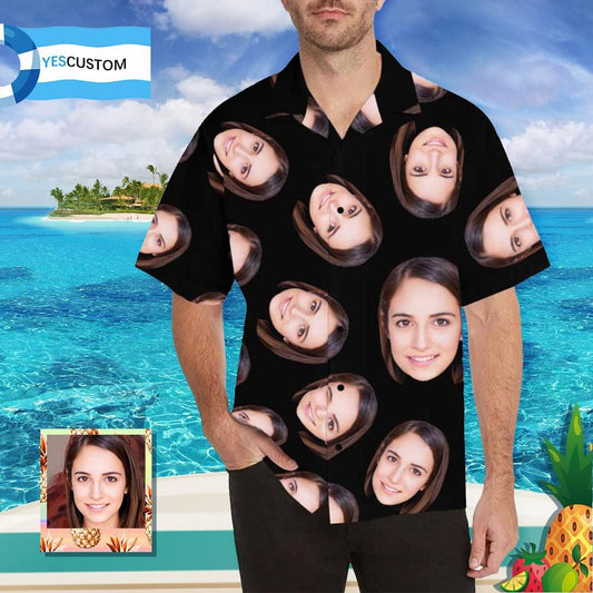 Saincheaptha Aghaidh Mo Lover bhFear Priontáil Léine Haváís, Bronntanas Léine Haváís, Bronntanas Nollag