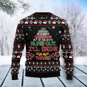 Red Wine Christmas unisex womens & mens, couples matching, friends, funny family ugly christmas holiday sweater gifts,Christmas Ugly Sweater