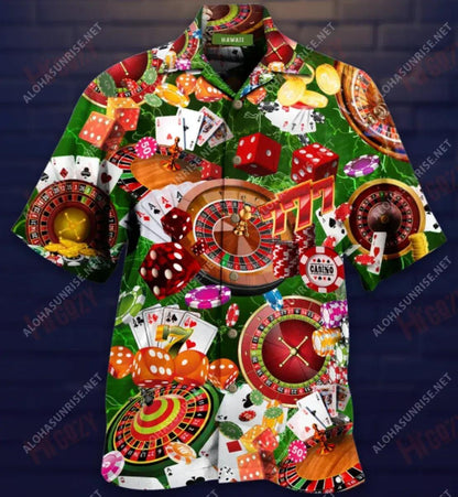 Níl ann ach Fadhb le Cearrbhachas Má tá tú ag Cailliúint Léine Haváíais Unisex Muinchille Samhraidh Gearr-Léine Haváís is Fearr Patrún Léine Haváís, Bronntanas Léine Haváís, Bronntanas Nollag