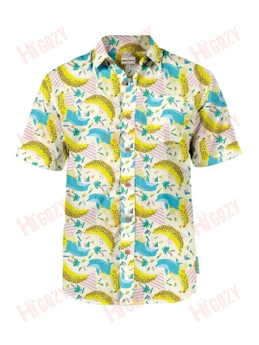 Léine Tropical na bhFear Aloha Haváís Muinchille Farraige Léinte Seanré Haváíais Patrún Léine Haváís, Bronntanas Léine Haváís, Bronntanas Nollag