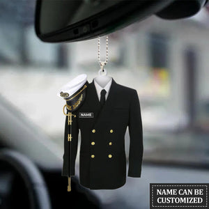 Personalized Navy Uniform Ornament, Christmas Decoration