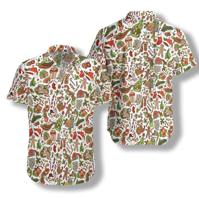 Merry Christmas Gifts Santa Clothes Vintage Style Design Hawaiian Shirt, Hawaiian Shirt Gift, Christmas Gift