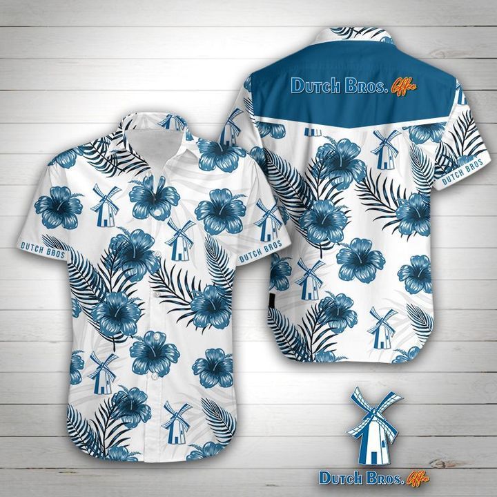 Léine Aloha Haváís Dutch Bros Shorts Haváís Beach Short Muinchille, Bronntanas Léine Haváíais, Bronntanas Nollag