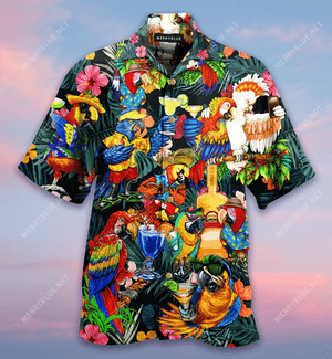 Aloha Parrot Unisex Hawaiian Shirt, Hawaiian Shirt Gift, Christmas Gift