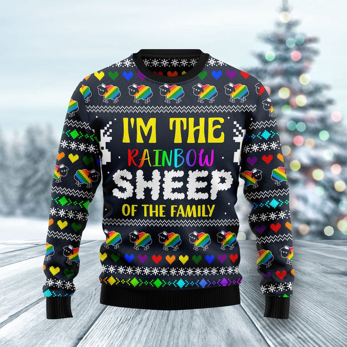 I Am The Rainbow Sheep Of Family Ugly Christmas Sweater, Christmas Ugly Sweater,Christmas Gift,Gift Christmas 2022