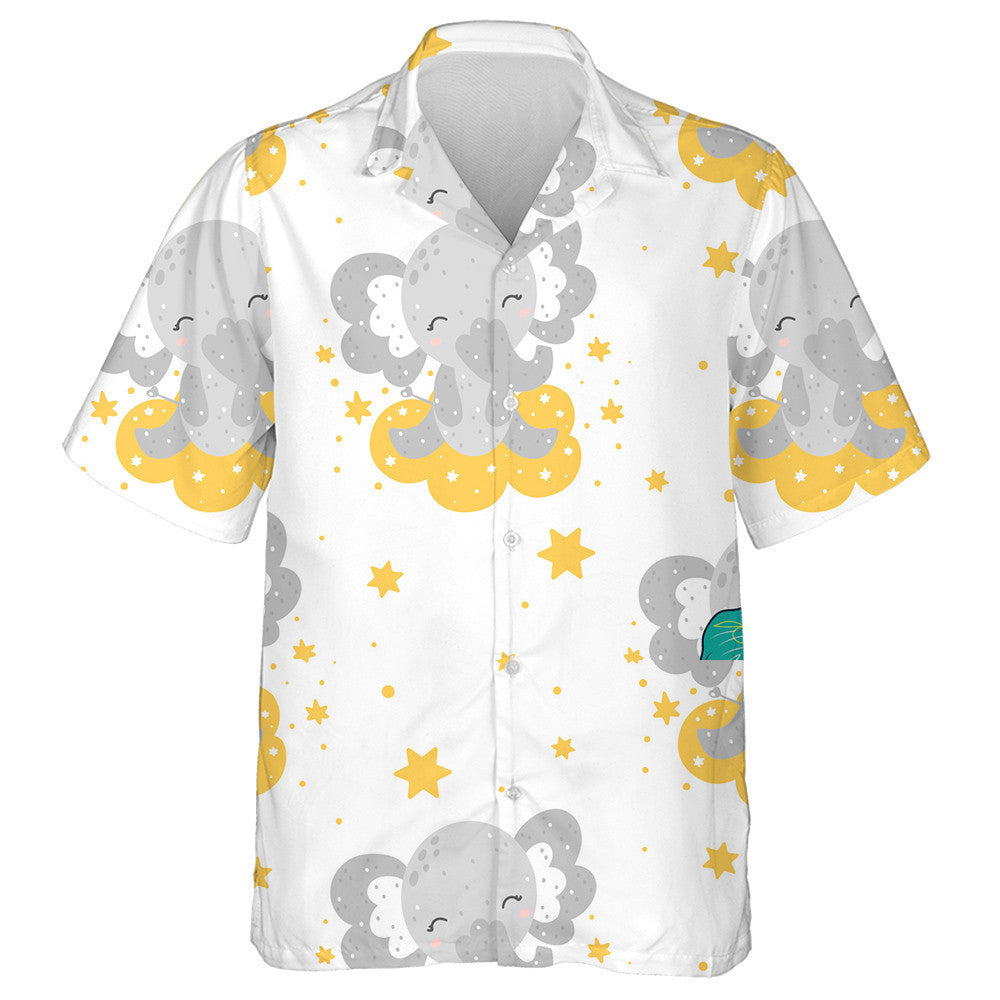 Eilifint ag miongháire leanbh ina shuí ar scamall le Léine Réalta Haváís, Bronntanas Léine Haváís, Bronntanas Nollag