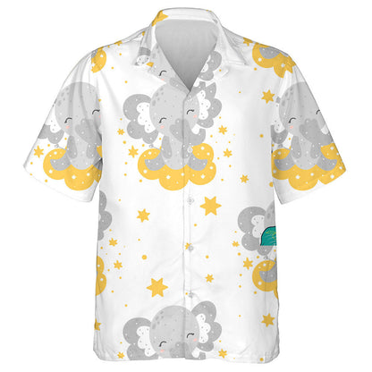 Eilifint ag miongháire leanbh ina shuí ar scamall le Léine Réalta Haváís, Bronntanas Léine Haváís, Bronntanas Nollag