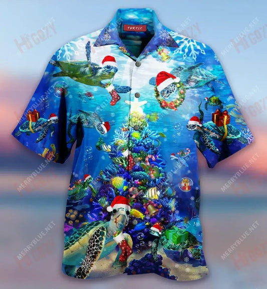 Teacht le chéile Teaghlaigh Turtar na Nollag Léine Gearr Muinchille Gearr Laethanta Saoire Léinte T Haváís Saincheaptha Patrún Léine Haváís, Bronntanas Léine Haváís, Bronntanas Nollag