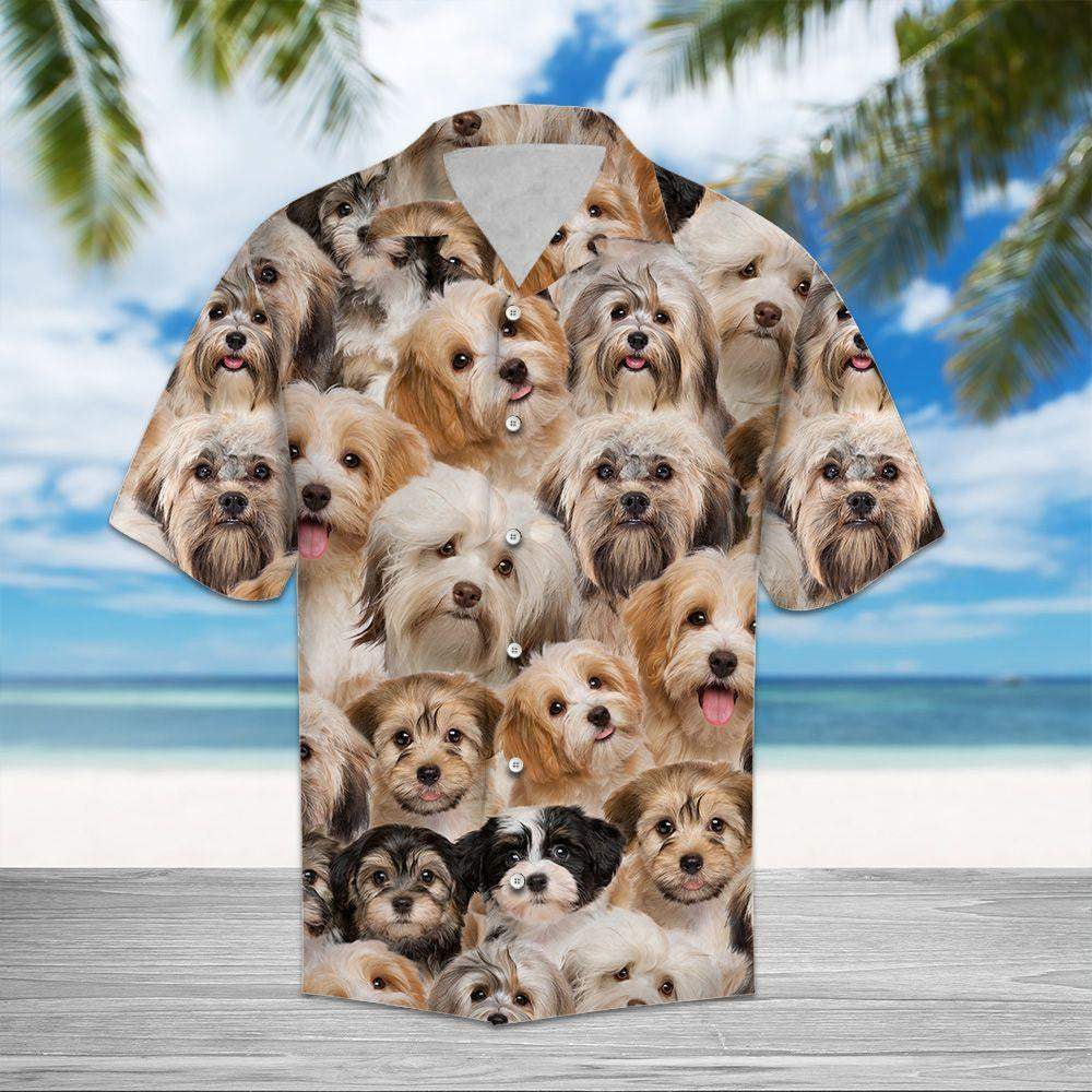 Into Havanese Love Dog Breed Design Hawaiian Shirt, Hawaiian For Gift