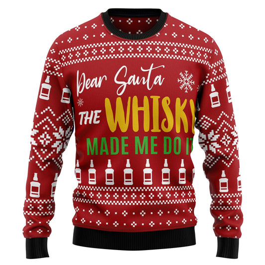 A Dhaidí na Nollag Thug an t-uisce beatha orm geansaí Nollag gránna, bronntanas Nollag, bronntanas Nollag 2024