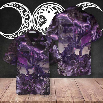 Dragon Skeleton 3D All Over Printed Hawaiian Shirt,Hawaiian Shirt Gift, Christmas Gift