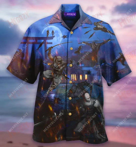 Be Ninja Short Hawaiian Shirt Vacation Aloha Shirt Tropical Shirts For Men Hawaiian Shirts For Women,Hawaiian Shirt Gift, Christmas Gift