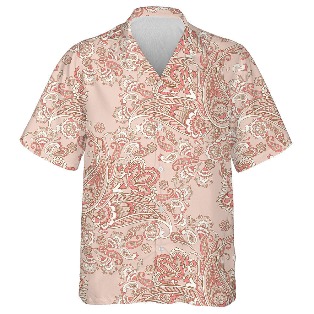 Duilleoga Bláth Iontach Paisley Cúlra Vintage Pink