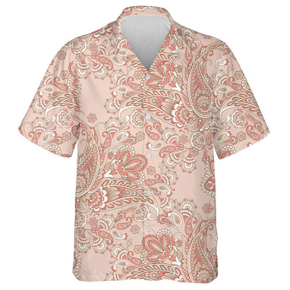 Duilleoga Bláth Iontach Paisley Cúlra Vintage Pink