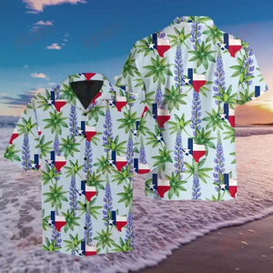 Amazing Texas Bluebonnet Hawaiian Shirt Vacation Short Sleeve Hawaiian Crazy Shirts Hawaiian Shirts For Women, Hawaiian Shirt Gift, Christmas Gift