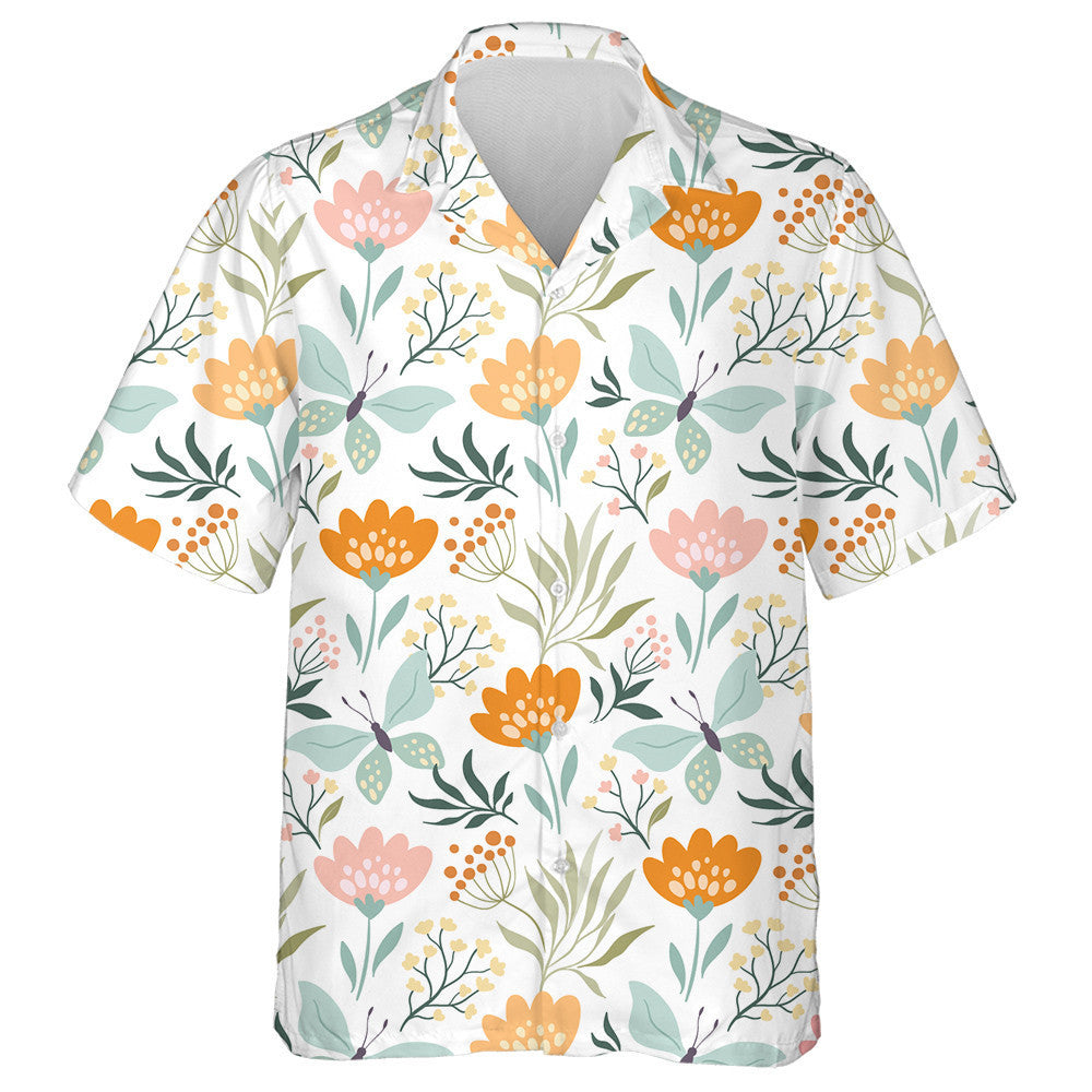 Féileacáin Agus Bláthanna Éagsúla Ar Léine Bán Haváís, Haváis Mar Bhronntanas