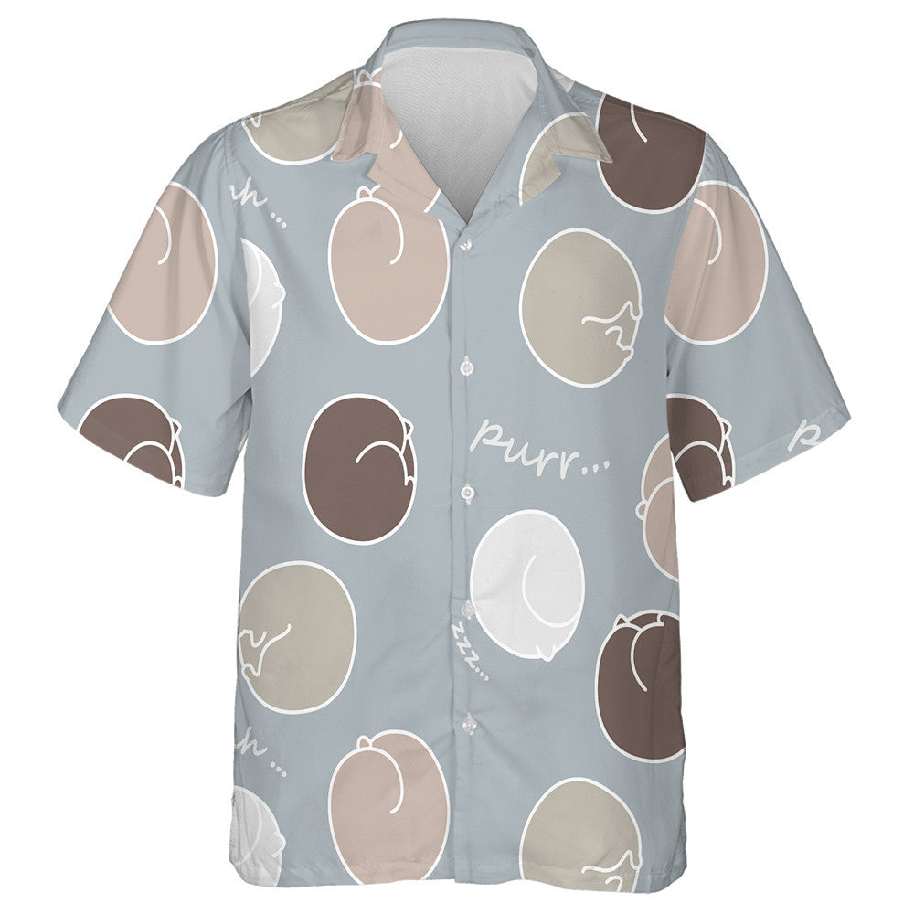 Cait Codlata I Liathróid Leis na Focail Shhh Purr Léine Haváíais, Bronntanas Léine Haváíais, Bronntanas Nollag