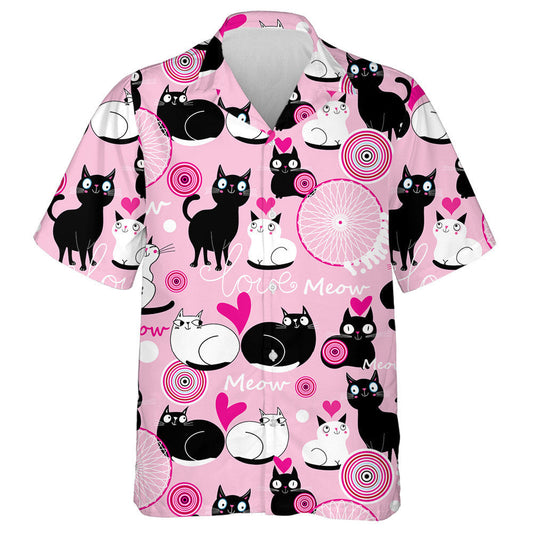 Beautiful Ornament With Cats For Valentine's Day Hawaiian Shirt, Hawaiian Shirt Gift, Christmas Gift