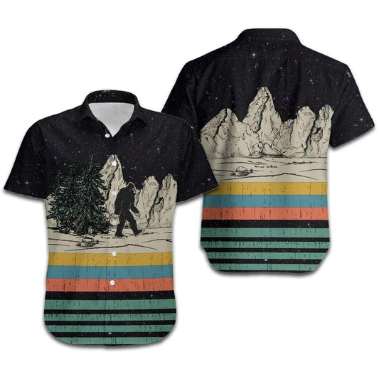 Léinte Aloha Haváís Bigfoot Retro Vintage, Bronntanas Léine Haváíais, Bronntanas Nollag