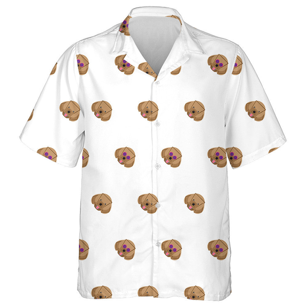 Cartoon Poodle Dog On White Dog Icons Hawaiian Shirt, Hawaiian Shirt Gift, Christmas Gift