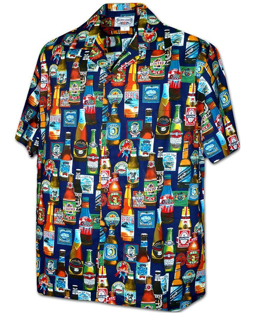Beer Fest Navy Hawaiian Shirt ,Hawaiian Shirt Gift, Christmas Gift