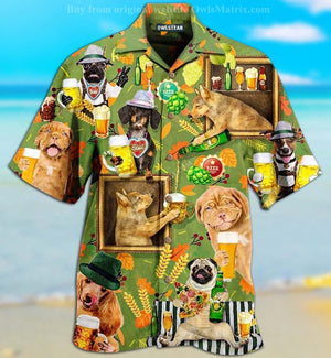 Dog Loves Beer Everyday - Hawaiian Shirt, Hawaiian Shirt Gift, Christmas Gift