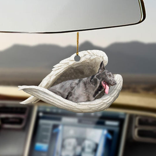 Aoire gorm Gearmánach Cus Ornáide Aingeal Codlata, Bronntanas Ornáide Nollag, Bronntanas Nollag, Maisiú Nollag