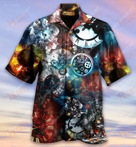 Draíocht Am Taisteal Léine Haváís Unisex Caitheamh aimsire Muinchille Gearr Léine Oirbheartaíochta Haváís Patrún Léine Haváís, Bronntanais Léine haváíais, Bronntanas Nollag