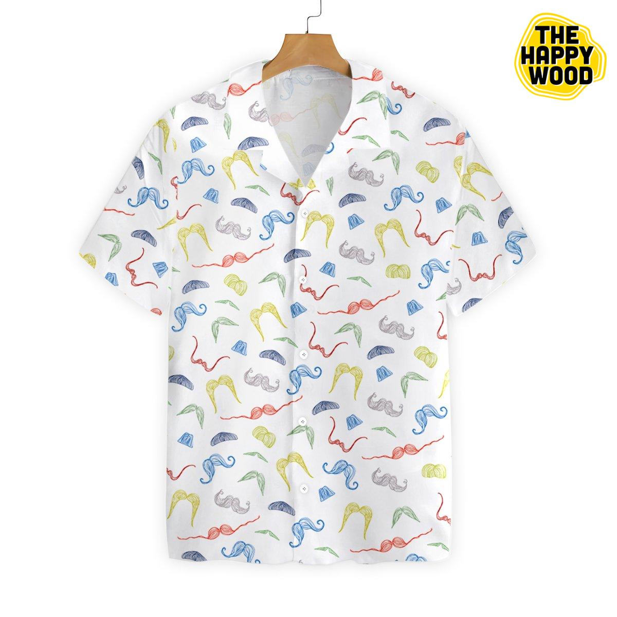 Mustache Style Hawaiian Shirt, Hawaiian Shirt Gift, Christmas Gift