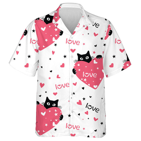 Cait Dubh gleoite Agus Croí Do Lá Grá Léine Haváís, Bronntanas Léine Haváís, Bronntanas Nollag