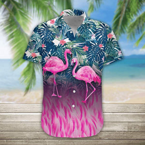 3D Flamingo Hawaiian Aloha Shirts, Hawaiian Shirt Gift, Christmas Gift