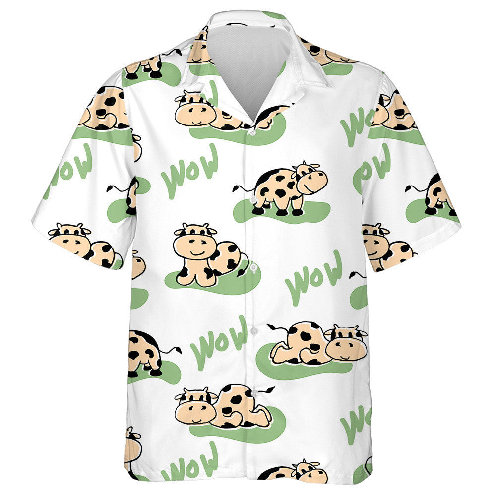 Spring And Summer Cows Invitations Moo Farm Hawaiian Shirt, Hawaiian Shirt Gift, Christmas Gift