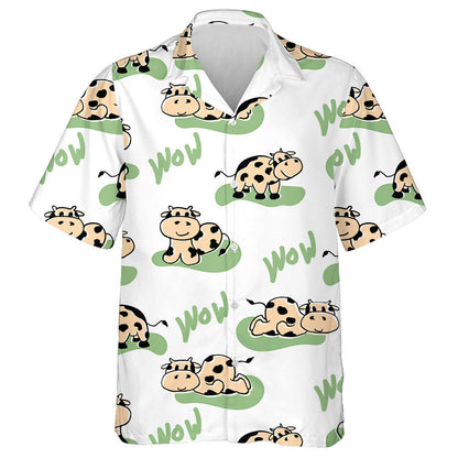 Spring And Summer Cows Invitations Moo Farm Hawaiian Shirt, Hawaiian Shirt Gift, Christmas Gift